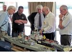 As part of the Model Boat Convention a judging course is organised. Here on the left are Steve Kirby (leaning forward), Paul Freshney centre and Ken Daniels (on Paul's left) endeavouring to impart some of their combined wisdom.